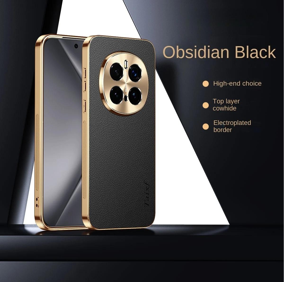 

Чохол для Honor Magic 7 Pro Шкіряний з покриттям Протиударний чохол для Magic 7 6 5 Pro 7 Lite Текстурні чохли з візерунком лічі Бамперна накладка Honor Magic7 Lite чорний