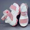 Platform Sandals Women Summer Chunky High Heels Female Wedges Shoes for Women Fish Toe Red Sandalia