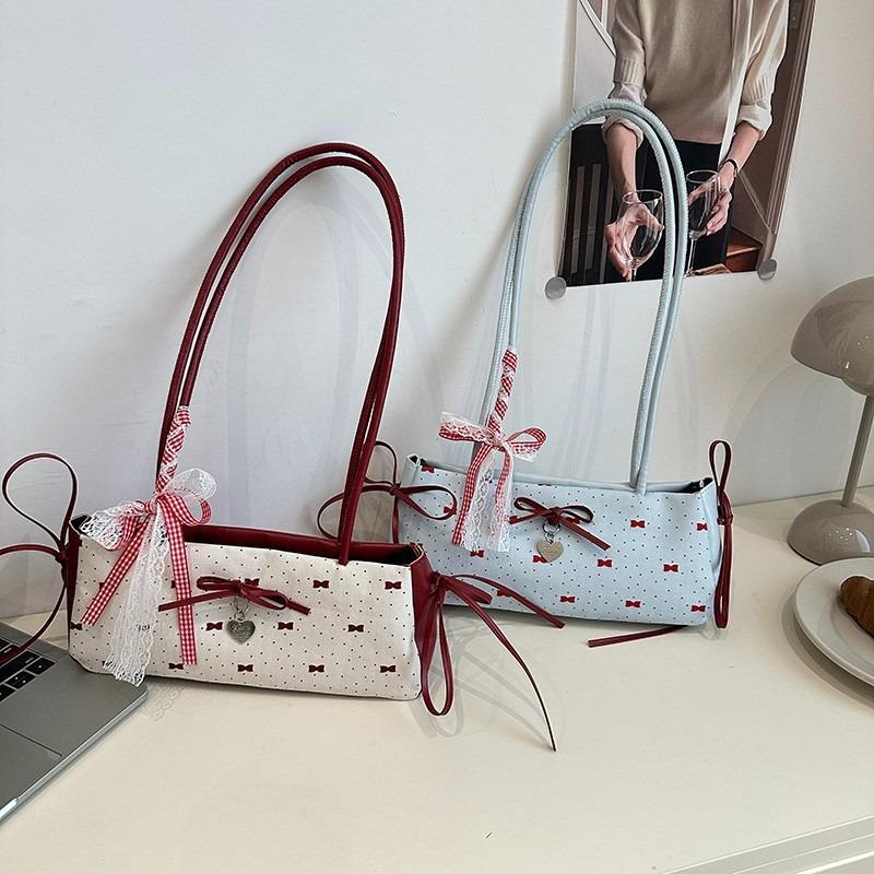 Summer new women's bag simple women's bag fashion bow underarm bag women's shoulder bag new casual