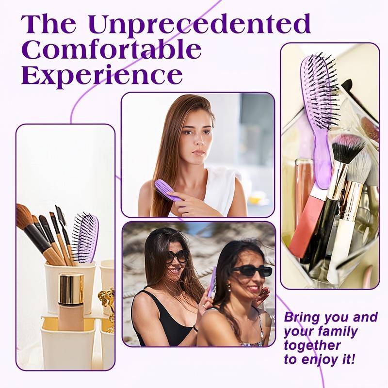 WANMEI Premium Head Massager Anti-static Scalp Brush Hair Massager Shampoo Brush Wet Plastic Detangling Brush Hair Cleaning Comb