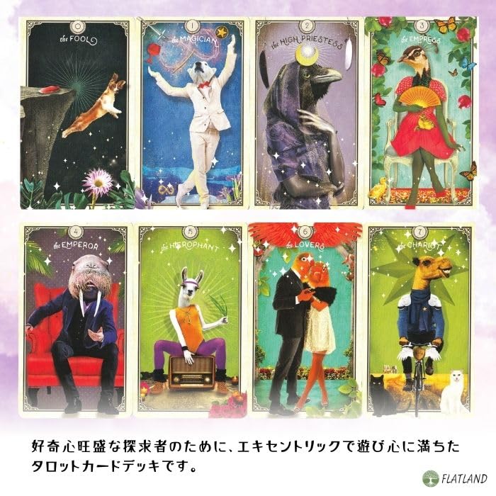 The Tarot of Curious English Tarot Reading Japanese Instruction Manual Authentic Tarot 78 Cards Creatures, Edition, Instructions, Included, Cards,