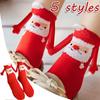 12PCS Christmas Socks Fall and Winter Cotton Magnet Hand-holding Socks Mid-calf Socks Cute Couple Socks Cartoon Christmas Socks
