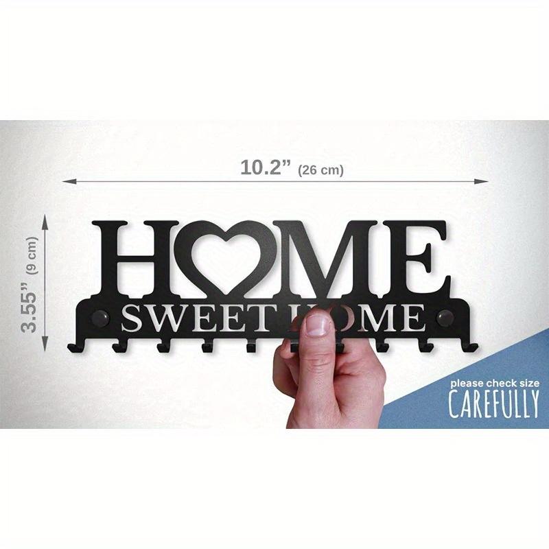 Wall Hanging Hook Storage Rack Black Metal Wall Hooks Self Adhesive Hook Key Rack Kitchen Towel Hanger Clothes Robe