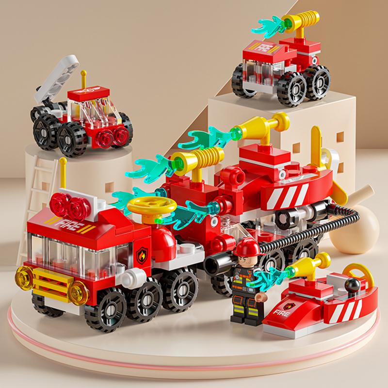 6in1 3D City Street Giocattolo educativo Building Blocks Giocattoli 6 IN 1 City Series Blocks Giocattoli per ragazzi Regali per bambini