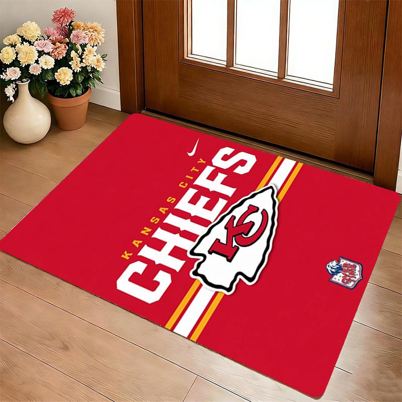 Kansas City Chiefs Living Room Nonslip Area Rug Soft Carpet For Bedroom Game Playroom Sofa Office Home Decor Doormat Christmas Gift C10229