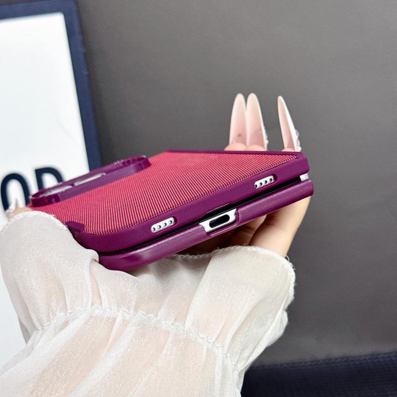 iPhone Duo Magnetic Tech Fabric Phone Case with Foldable Screen & Advanced Drop Protection