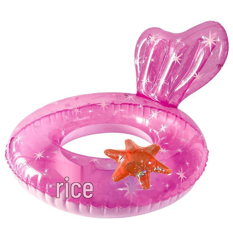 In Stock: Starry Sky Sequin Swimming Ring - Thickened Adult PVC Underarm Float