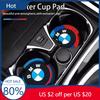 New 2025 For M X3 X5 X6  BMW 2Pcs Car Cup Holder Anti-Slip Coaster Pad Interior Accessories For BMW M G30 G32 G01 G02 G