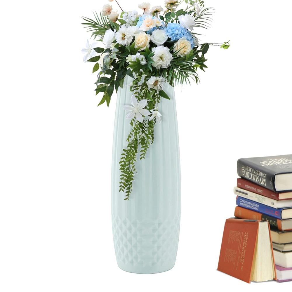 Diamond Design Flower Vase Imitation Ceramic Flower Arrangement New Flower Pot  Living Room