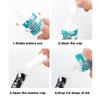 1 Box 22cc White Markers Ink Oil-Based Waterproof Non-Erasable Non-Fading Special Refiller Fluids for White Paint Pens