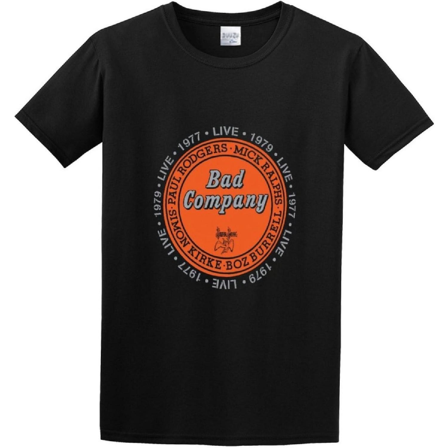 MANCHENGXIANG Bad Company Live T-Shirt Black S