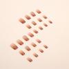 Ice Through The Gradual Change Of Brown European Square Wearing Armor Gentle And Sweet Light Luxury Wind Flash Pile Diamond Manicure