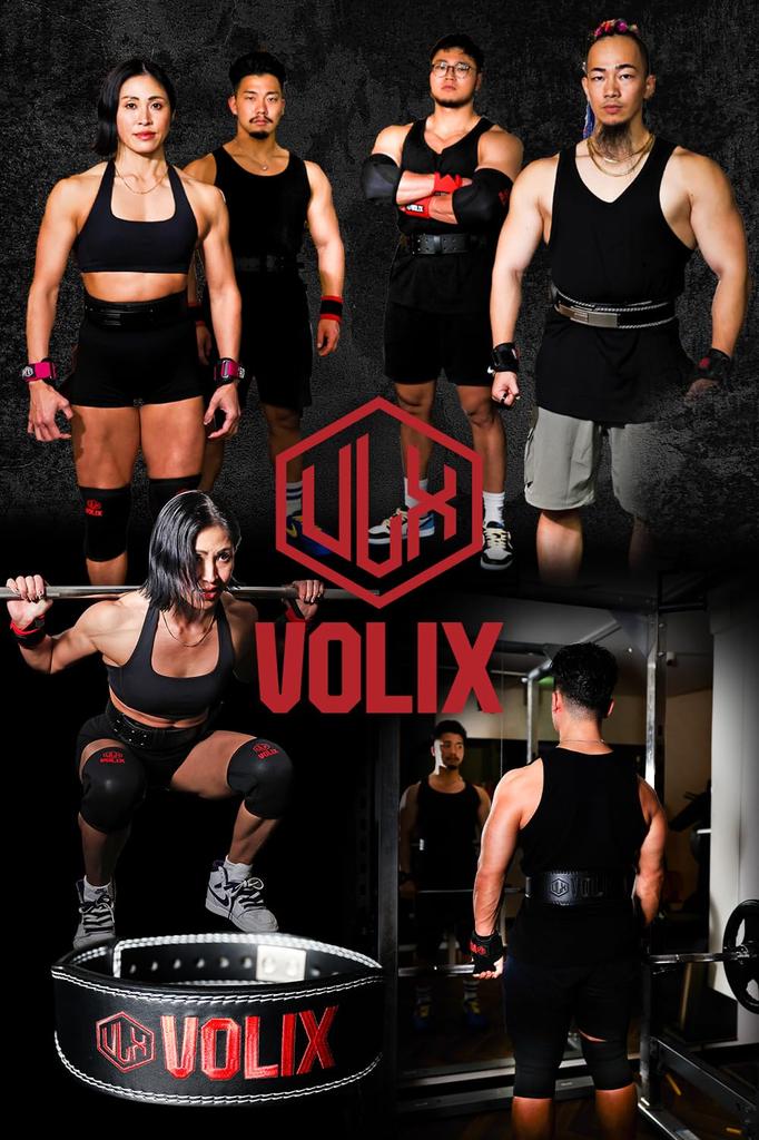 VOLIX Lever Action Narrow Type Attachment with Wait Training Belt for Strength Training Belt, [One-Touch Zero-Second Time] (Black, L)