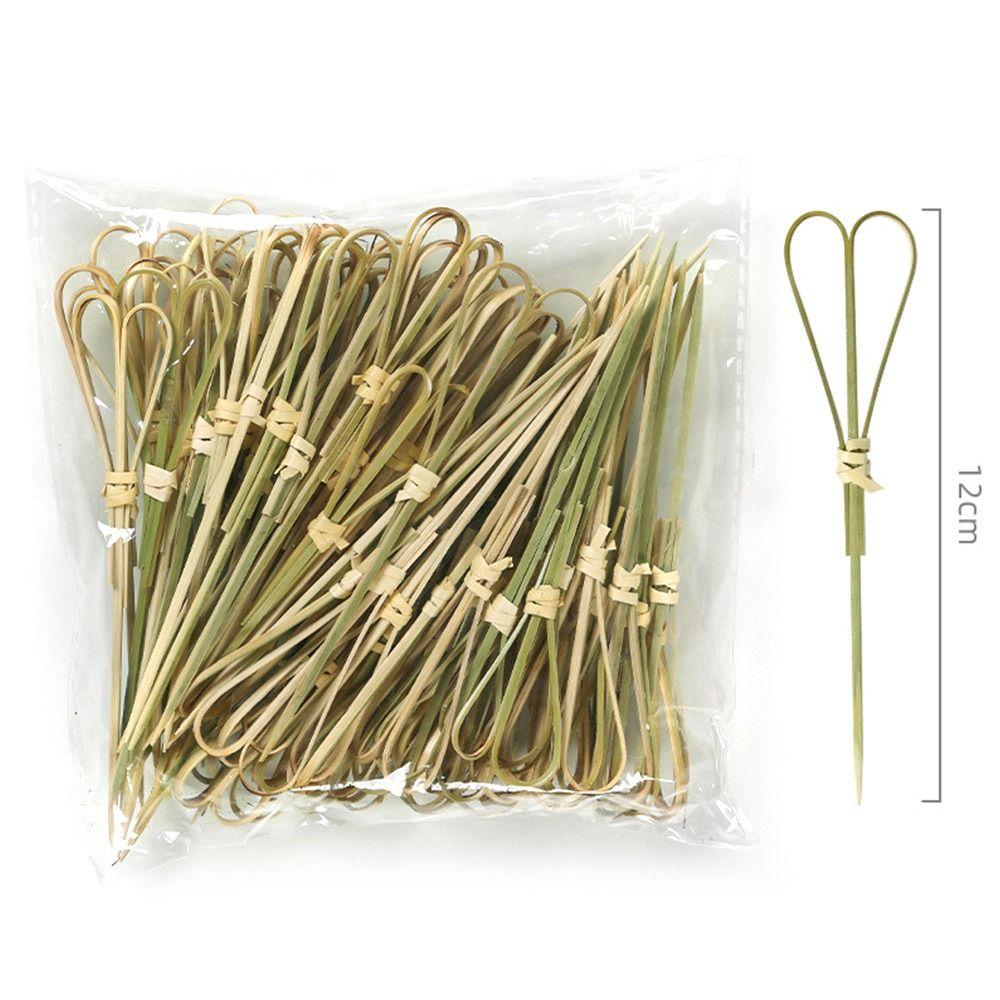 Decoration Kitchen & Bar Cocktail Decoration Bamboo Stick Fruit Stick Art Flower Stick Toothpick