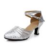 Women's Latin Dance Mid-Heel Ballroom Shoes - Soft-Soled, Modern Style