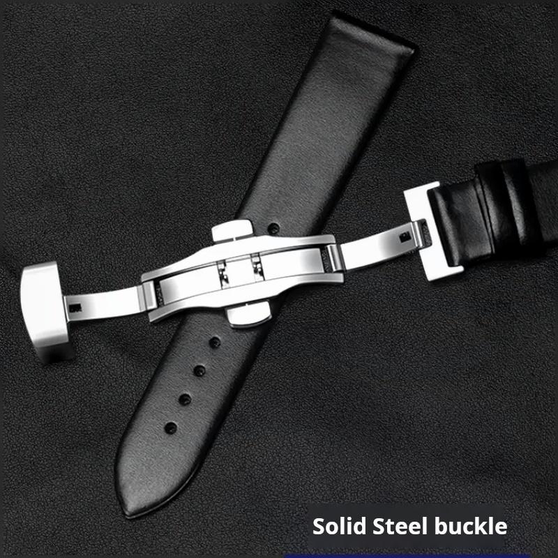 Thin Leather Strap 12 14 15mm 16mm 18mm 19mm 20mm 22mm For Tissot Longines Casio Watch Band Men Women Brown Blue White Bracelet