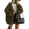 Women's Sweater Solid Color Long-sleeved Casual Loose Cardigan Sweater Jacket