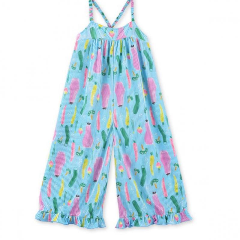 [lilypuri] Summer Cardigan Jumpsuit Top And Bottom  Sky Blue 