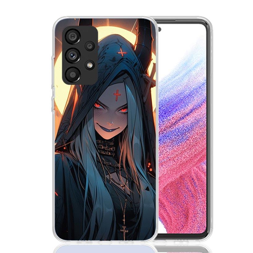 Dunkle Dämonen Nonne Handyhülle Für Samsung Galaxy A17 A16 A14 A15 A13 A57 A56 A54 A55 A53 A37 A36 A34 A35 A33 A26 A24 A25 A23 Galaxy