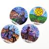 78Pcs Classic Round Monastery Cloister Tarot Cards Deck 8*8cm