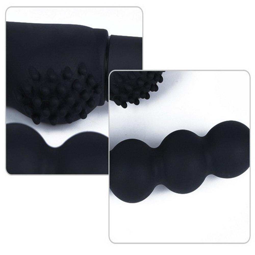 Vibrator anal cu 10 viteze, mărgele, plug anal, vibrație, silicon, masaj de prostată, jucărie anală pentru bărbați