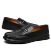 Fashion Fashion Genuine Leather Men Casual Shoe Luxury  Soft Men Loafers Handmade Moccasins Breathable Slip on Boat Shoes Business Flats