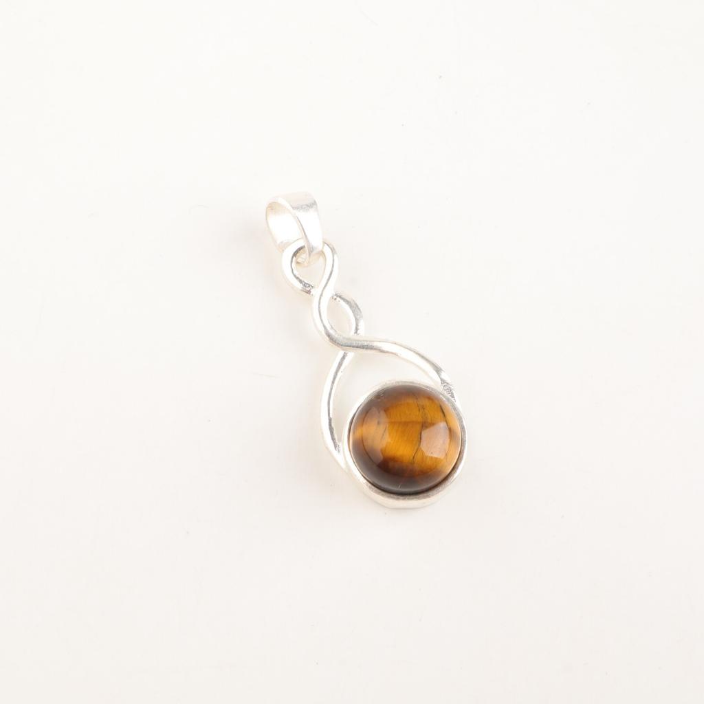 Yellow Tiger Eye Gemstone 925Sterling Silver Jewelry Handmade Women Pendant Gift CP-25-27