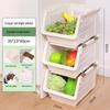 Stackable Slanted Opening Plastic Storage Shelf