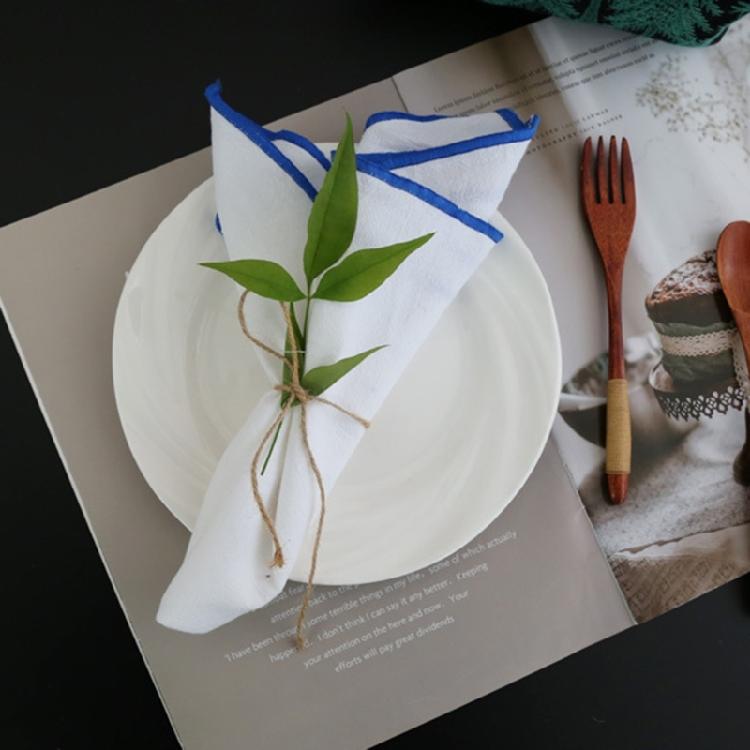 4 Pack Cotton Dinner Napkins Long Lasts Cotton Cloth with Generous Size