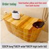 Wooden Adult Bathtub Bucket – Full Body Steaming Shower Basin