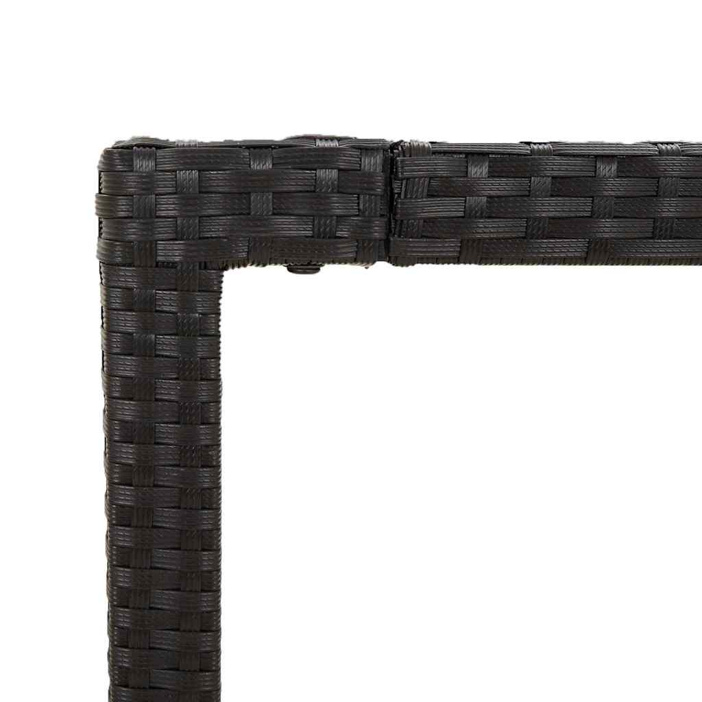 Vidaxl 5-Cz. Garden Furniture Set With Cushions, Black, Poly Rattan