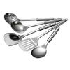 5pcs Stainless Steel Kitchenware Set Soup Ladle Leaky Spoon Spatula Kitchen Tool
