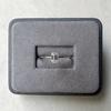 Vinregem 925 Sterling Silver 3EX VVS1 D Color Emerald Cut 4*6 MM 0.8CT Real Moissanite Diamonds Women Ring Wedding Party Fine Jewelry Gifts
