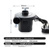 Elektrischer Luftpumpe Luftmatratze Outdoor Tragbar Zuhause Auto Doppelnutzung Aufblasbarer Pool Schlauchboot UK/EU Stecker Beutelverpackung