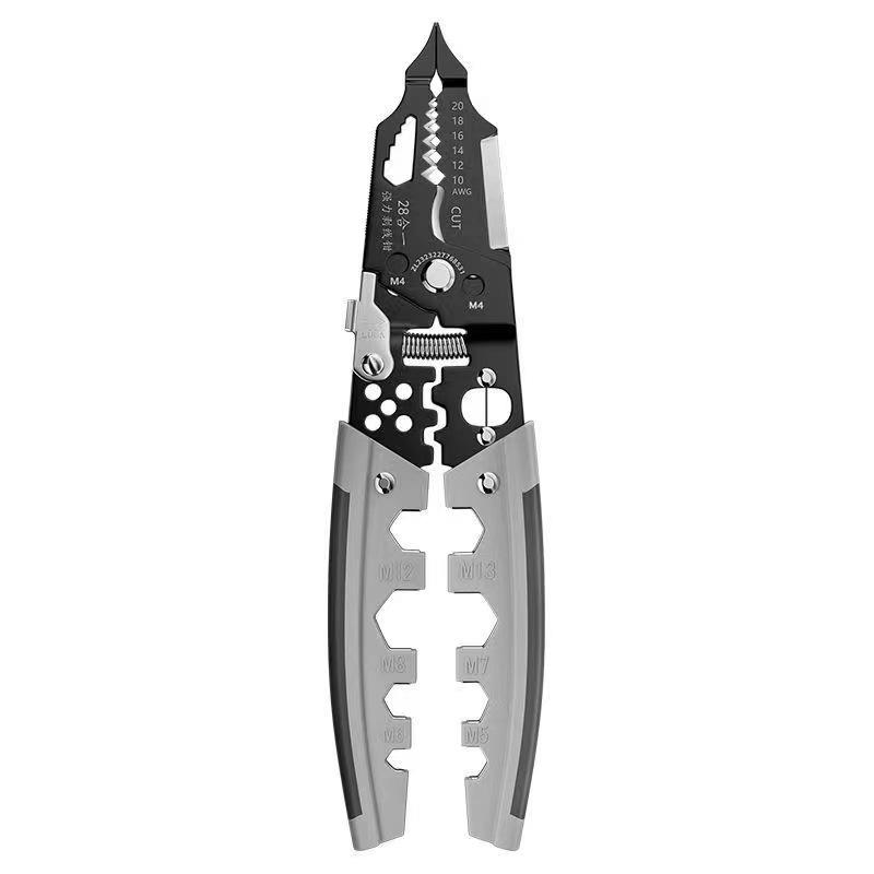 Stainless Steel 16-in-1 Multi-Function Screwdriver & Wire Stripper Crimper Pliers