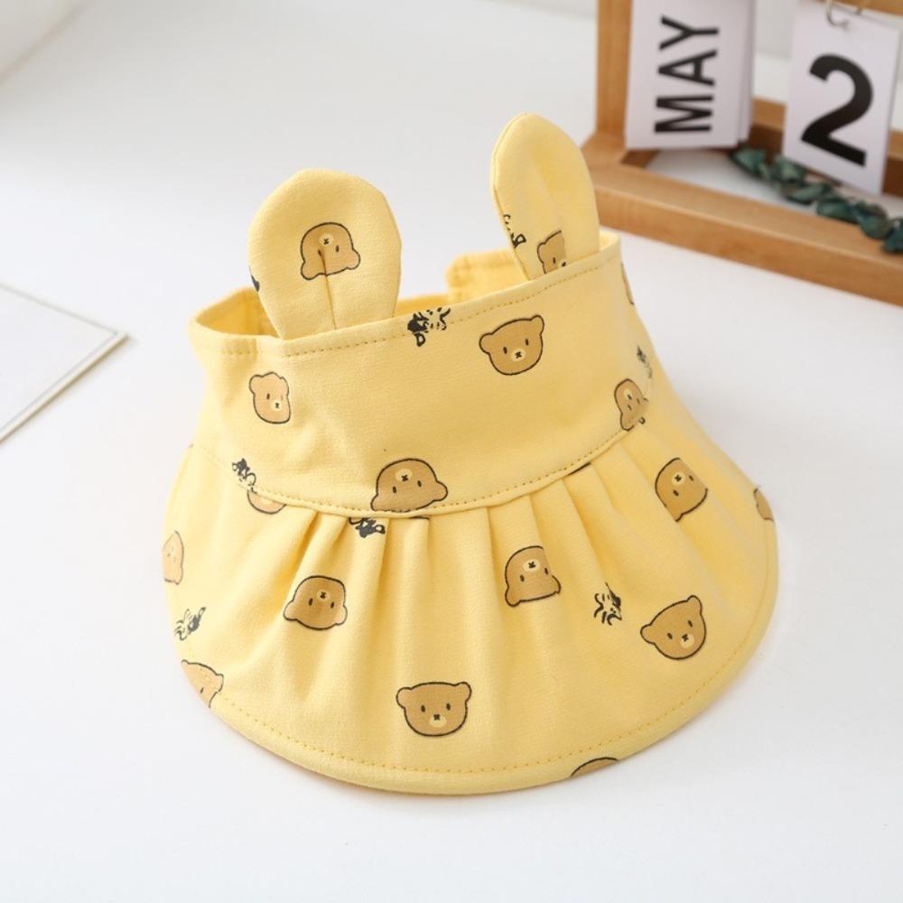 

Bunny Ears Dot Toddle UV Sunhat Breathable Beach Hat 2025 Baby Hats Summer 05