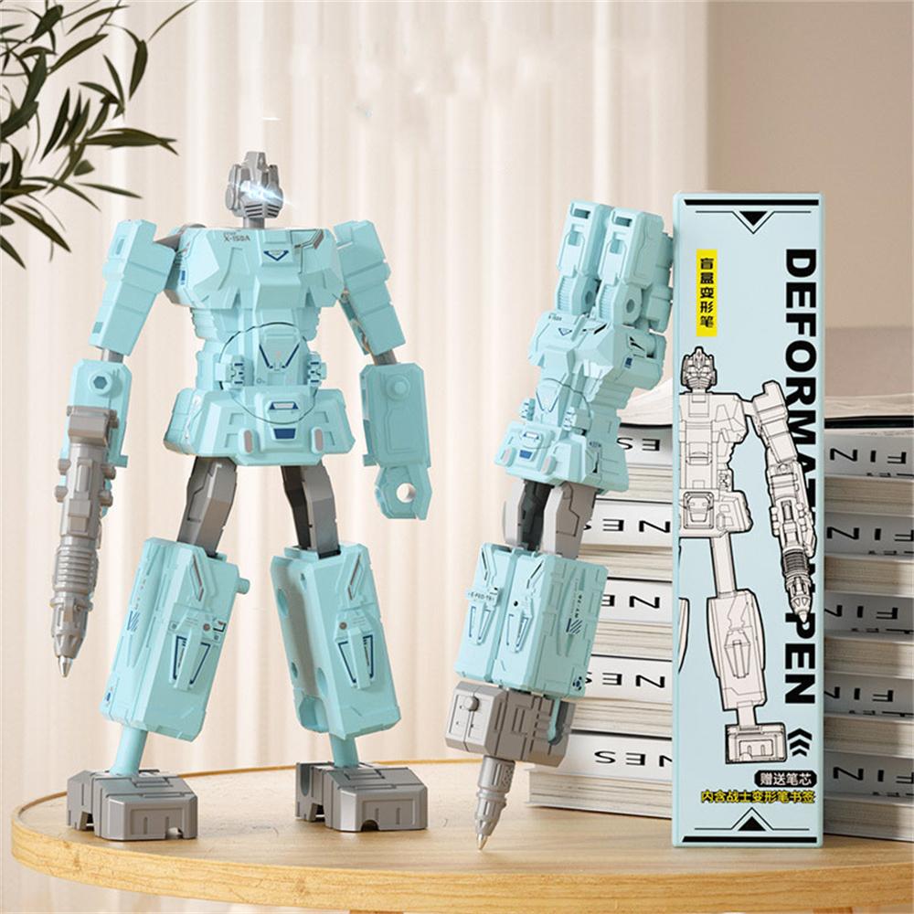 Creative Deformation Robot Pen Boy Creative Transformation Robot Action Figure Pen Novelty Stationery Gift For Kids Students