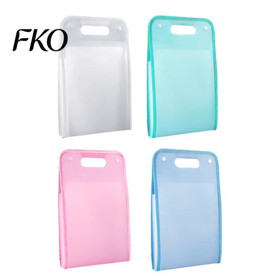 Large Capacity File Folder Translucent Vertical Expanding Organizer with 13 Pockets, Accordion Folders Reinforced Handle Labels, A4 Letter Size