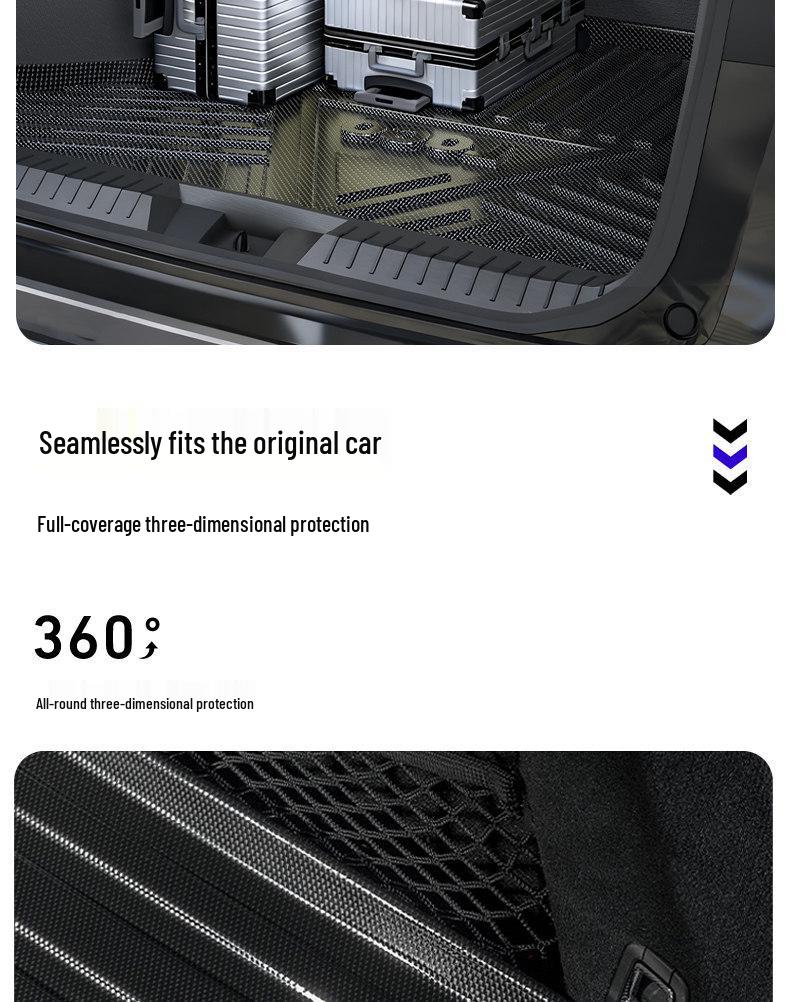 Trunk Mats Compatible with Toyota Camry, RAV4, Corolla, Ruifang, Wildlander, Highlander, and Avalon