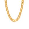 925 Sterling Copper Necklace 6mm Flat Day Chain Necklace Bracelet Zircon Gifts for Men and Women 20cm/45-60cm 18K Gold