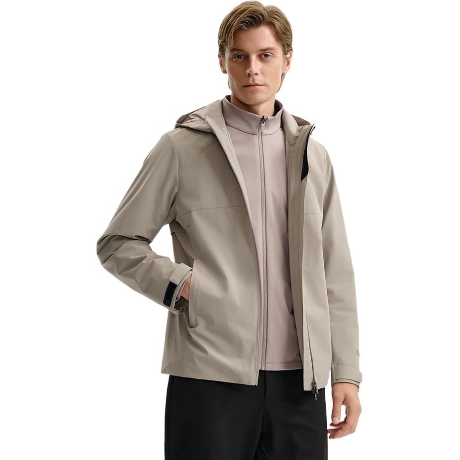 FILA Jackets Men's Lunar Meteorite Gray Hooded Non Detachable Thin F11M542707FGY