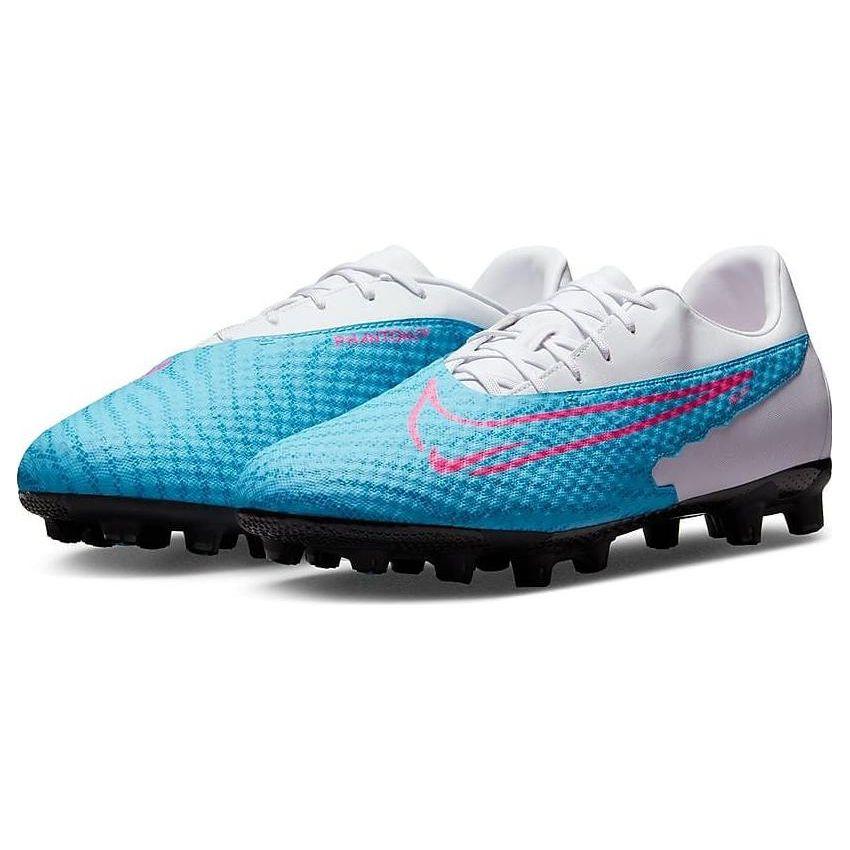 Nike Phantom GX Academy HG/AG Artificial Turf Comfortable Shock Absorbing Non-Slip Durable Soccer Shoes Unisex Soccer Shoes Blue White DD9470-446