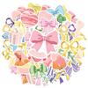 35pcs-50pcs Cartoon Hearts Stickers Whimsical Cupcakes Teacher Reward Stickers Sticker Pack For Suitcase Fridge Phone Luggage