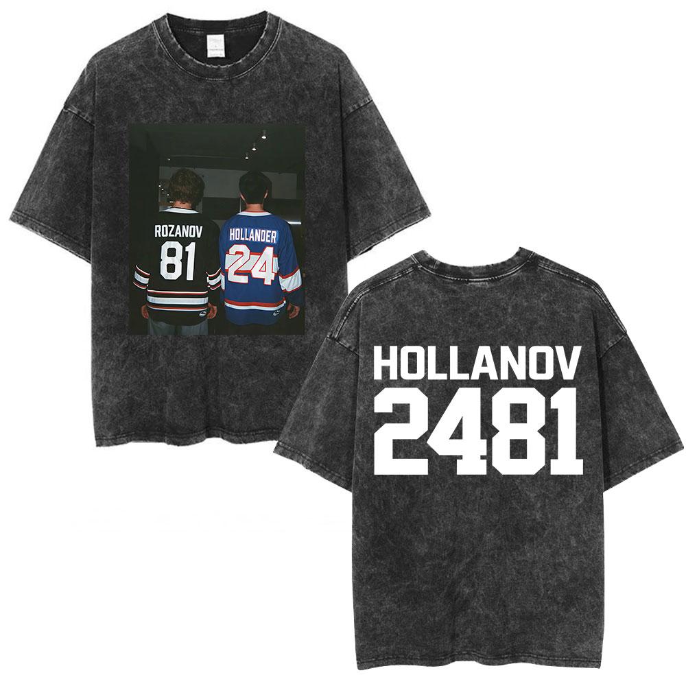 Heated Rivalry Ilya Rozanov Boston Raiders Vintage Washed Tshirt Men Women Clothing Fashion Oversized Short Sleeves T Shirts