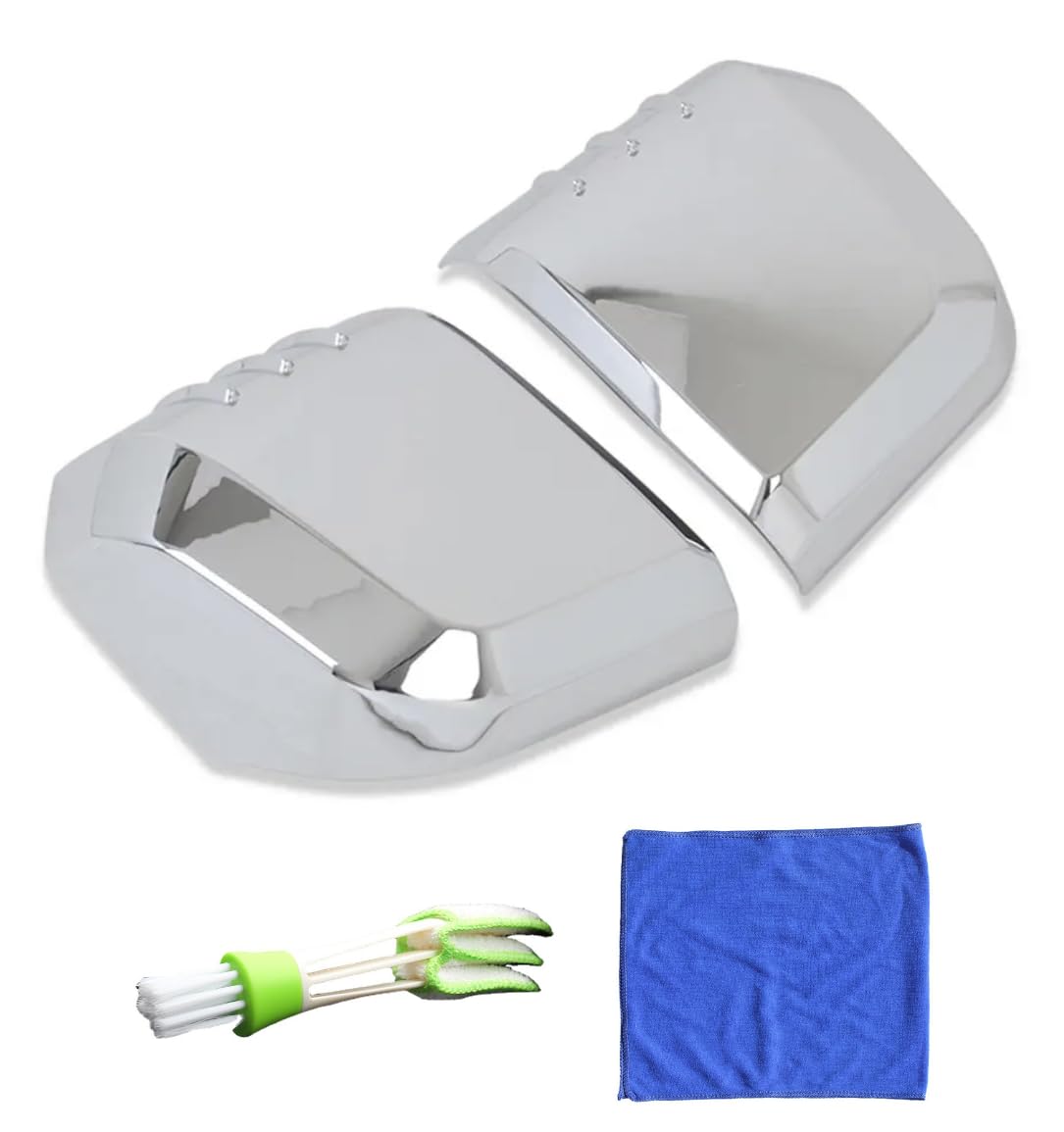 

Deepa Ribusu Side Mirror Covers of for Toyota Hiace 200 Series and 7th with Aero Custom Genuine Compatible (Set 2) (6th Generation), Fins, Protectors,