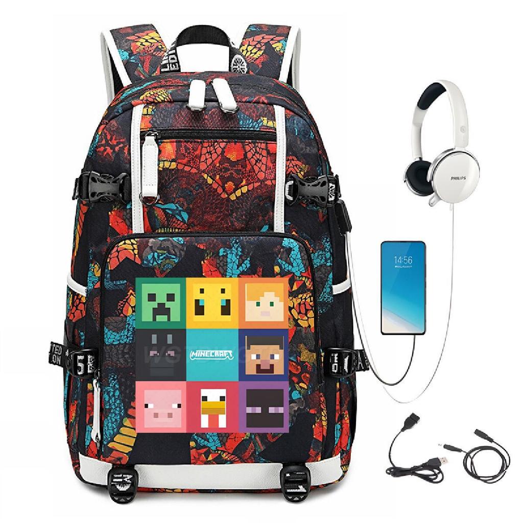 Game Merchandise Outdoor Travel Bag Large Capacity Usb Backpack