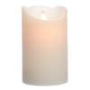 vela interior de led ø7,5x12,5cm color blanco. luz blanco cálido