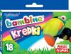 Bambino Crayon Wax Crayons, 18 Colors