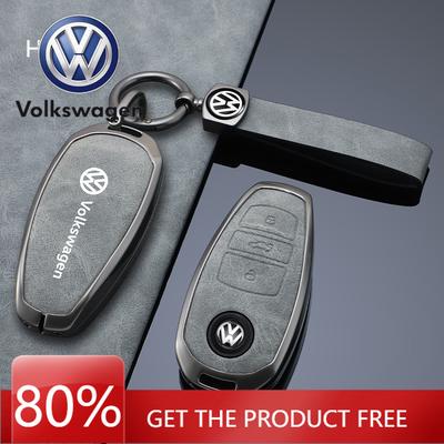 Dla VOLKSWAGEN VW Stop Cynku Skóra Pokrowiec Etui Obudowa Brelok do Kluczyka Samochodowego dla VW Volkswagen Touareg 2017 2018 2019 2020 2021 Prot