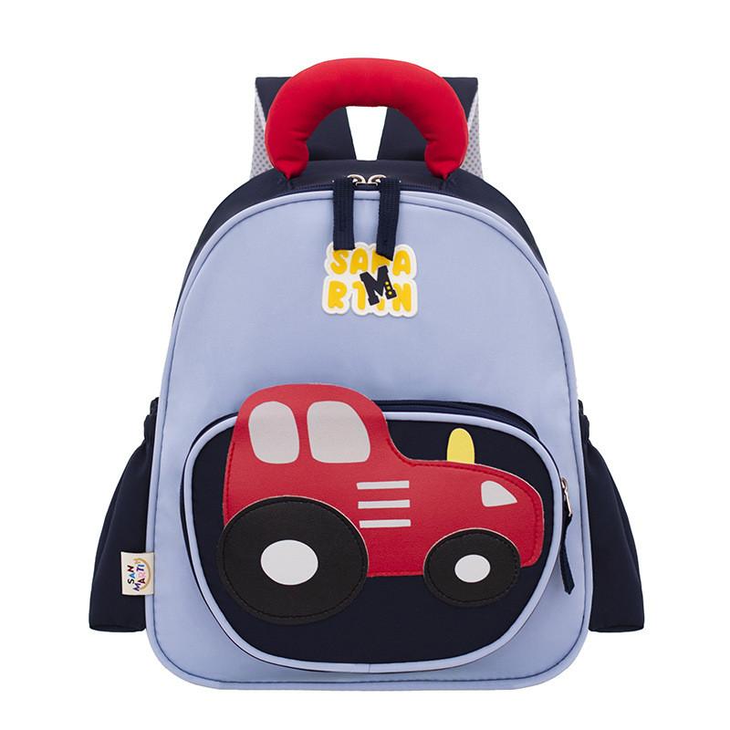 Kinder Cartoon Auto Rucksack Mit Strapazierfähigem Polyesterfutter Für Vorschulkinder